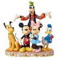 Jim Shore Disney Traditions - Mickey Mouse and The Fab Five - The Gang’s All Here