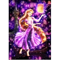 Tenyo Puzzle 266pc - Disney Rapunzel Bright Dream in the Night Sky