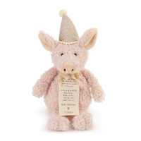 Demdaco Baby - Piggy Wigg the Birthday Pig Plush