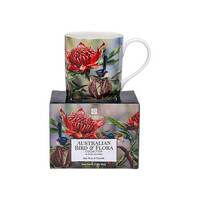 Ashdene Australian Bird & Flora - Blue Wren & Waratah City Mug