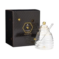 Ashdene Honey Bee - Glass Honey Pot & Dipper
