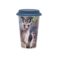 Ashdene Fauna of Australia - Kangaroo & Joey Travel Mug