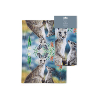 Ashdene Fauna of Australia - Kangaroo & Joey Tea Towel