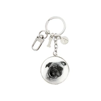 Ashdene Delightful Dogs - Pug Keyring