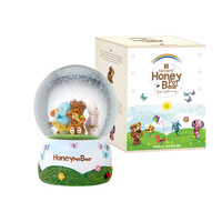 Ashdene Honey Pot Bear - Musical Snowglobe