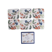 Ashdene Blue Wren & Eucalyptus - Coaster 6 Pack