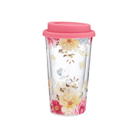 Ashdene Springtime Soiree - Double Walled Glass Travel Mug