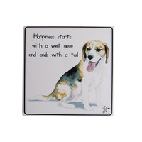 Ashdene Puppy Tales - Beagle Ceramic Coaster