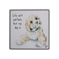 Ashdene Puppy Tales - Groodle Ceramic Coaster