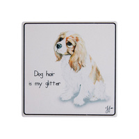 Ashdene Puppy Tales - King Charles Cavalier Ceramic Coaster