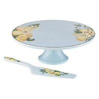 Ashdene Citrus Blooms - Footed Cake Stand & Server Set