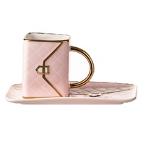 Ashdene Designers Delight - Pale Pink Mug & Plate Set