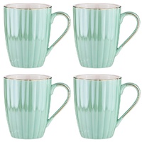 Ashdene Parisienne Pearl - Aquamarine Mugs Set of 4