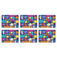 Ashdene Puli Puli Placemat 6 Pack - Purple