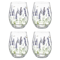 Ashdene Lavender Fields - Glass Tumbler 4 Pack