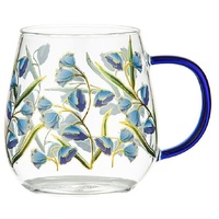 Ashdene Fleurette - Glass Mug - Bluebell