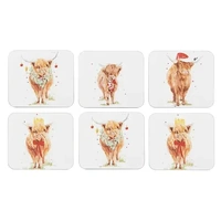 Ashdene Coo Christmas - Coasters (Pack of 6)