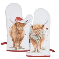 Ashdene Coo Christmas - Oven Mitts (Pack of 2)