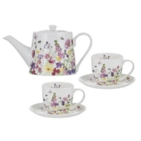 Ashdene Garden Soiree - Teapot & 2 Teacups Set