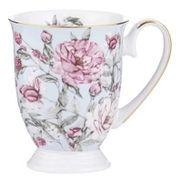 Ashdene Raspberry Rose - Powder Blue Footed Mug