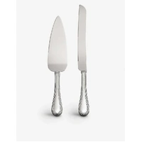 Wedgwood Vera Wang - Grosgrain Silver Giftware Cake & Trowel Set