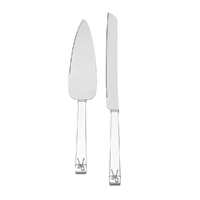 Wedgwood Vera Wang - Love Knots Silver Giftware Cake & Trowel Set