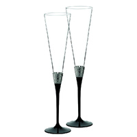 Wedgwood Vera Wang With Love Noir Flute Pair