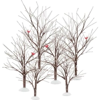 Possible Dreams by Dept 56 Santa - Bare Branch Trees Set of 6