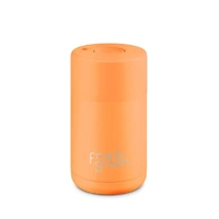 Frank Green Reusable Cup - Ceramic 295ml Neon Orange Push Button
