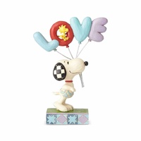 Peanuts by Jim Shore - Snoopy with LOVE Balloon - Love is in the Air