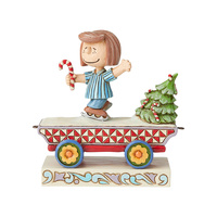 Peanuts by Jim Shore - Peppermint Patty Train - Skating Shenanigans