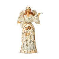 UNBOXED - Jim Shore Heartwood Creek White Woodland - Nativity Angel
