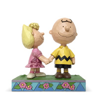 Peanuts by Jim Shore - Charlie Brown & Sally - I Love My Big Brother