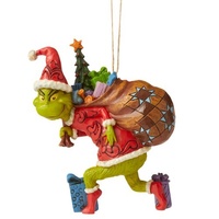 Dr Seuss The Grinch by Jim Shore - Grinch Tiptoeing Hanging Ornament