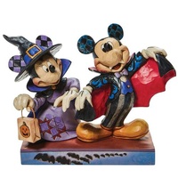 Jim Shore Disney Traditions - Mickey & Minnie Mouse - Terrifying Trick-or-Treaters