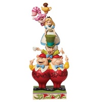 Jim Shore Disney Traditions - Alice in Wonderland Stacked - We're All Mad Here