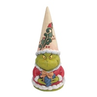 Dr Seuss The Grinch by Jim Shore - Grinch Gnome Holding Present