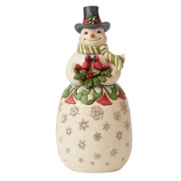 Jim Shore Heartwood Creek - Snowman With Cardinals