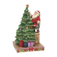 Jim Shore Heartwood Creek - Santa Decorating Tree