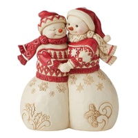 Jim Shore Heartwood Creek Nordic Noel - Snowman Couple