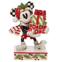 Jim Shore Disney Traditions - Mickey Mouse Christmas - Mickey With Stacked Presents