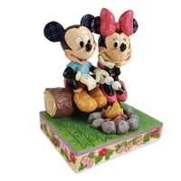 Jim Shore Disney Traditions - Mickey And Minnie Campfire - Sweetheart Campfire