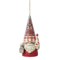 Jim Shore Heartwood Creek Nordic Noel - Gnome with Tree Hanging Ornament