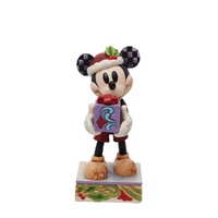 Jim Shore Disney Traditions - Mickey Secret Santa Christmas Figurine