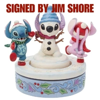 Jim Shore Disney Traditions - Stitch & Angel - Snowy Shenanigans Christmas Figurine (Signed by Jim Shore)