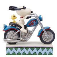 Peanuts by Jim Shore - Snoopy Riding Motorcycle