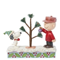 Peanuts by Jim Shore - Snoopy & Charlie Brown with Tree