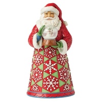 Jim Shore Heartwood Creek - Santa Holding Mini Globe