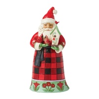 Jim Shore Heartwood Creek Highland Glen - Santa with Cardinals