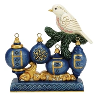 Jim Shore Heartwood Creek Twilight Blue - Blue and Gold Hope Sign with Dove